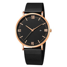 Load image into Gallery viewer, Black Luxury Fashion Mens Minimalist Watches