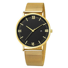 Load image into Gallery viewer, Black Luxury Fashion Mens Minimalist Watches