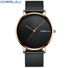 Load image into Gallery viewer, CRRJU New Minimalist Men Watch