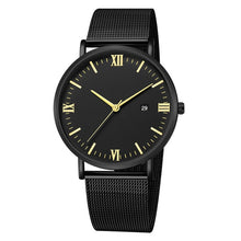 Load image into Gallery viewer, Black Luxury Fashion Mens Minimalist Watches
