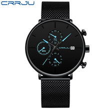 Load image into Gallery viewer, CRRJU Minimalist Dress Mens Watches
